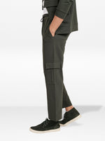 Men’s Cargo Jogger Pants – Straight Fit with Drawstring Waist | Casual Lounge Trousers with Modern Panel Detail