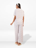 Women's All Over Printed PJ Set – 2 Piece Sleepwear Set | Soft Breathable Nightwear for Women