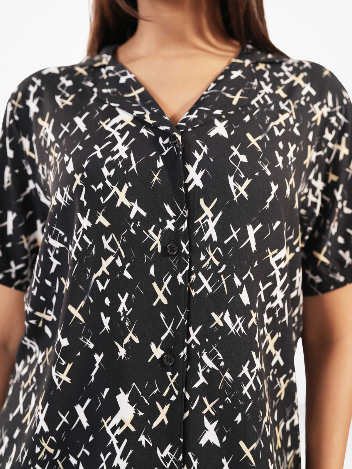 Women's All Over Printed PJ Set – 2 Piece Sleepwear Set | Soft Breathable Nightwear for Women