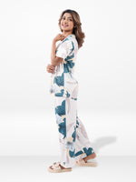 Women’s Printed Night Suit Set – Shirt & Pyjama | Soft Nightwear Dress, 2 Piece Sleepwear for Women, Comfortable Loungewear