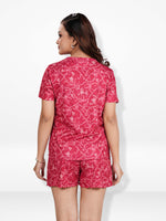 Women's Henley Short SleevePajama Sets- Shirt and Shorts 2 Piece Summer Outfits Lounge Sets