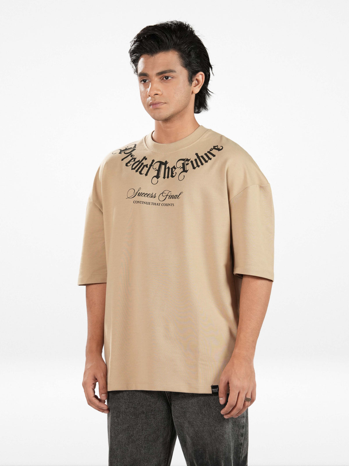 Men's Oversized Drop Shoulder Graphic T-Shirt – Front & Back Printed