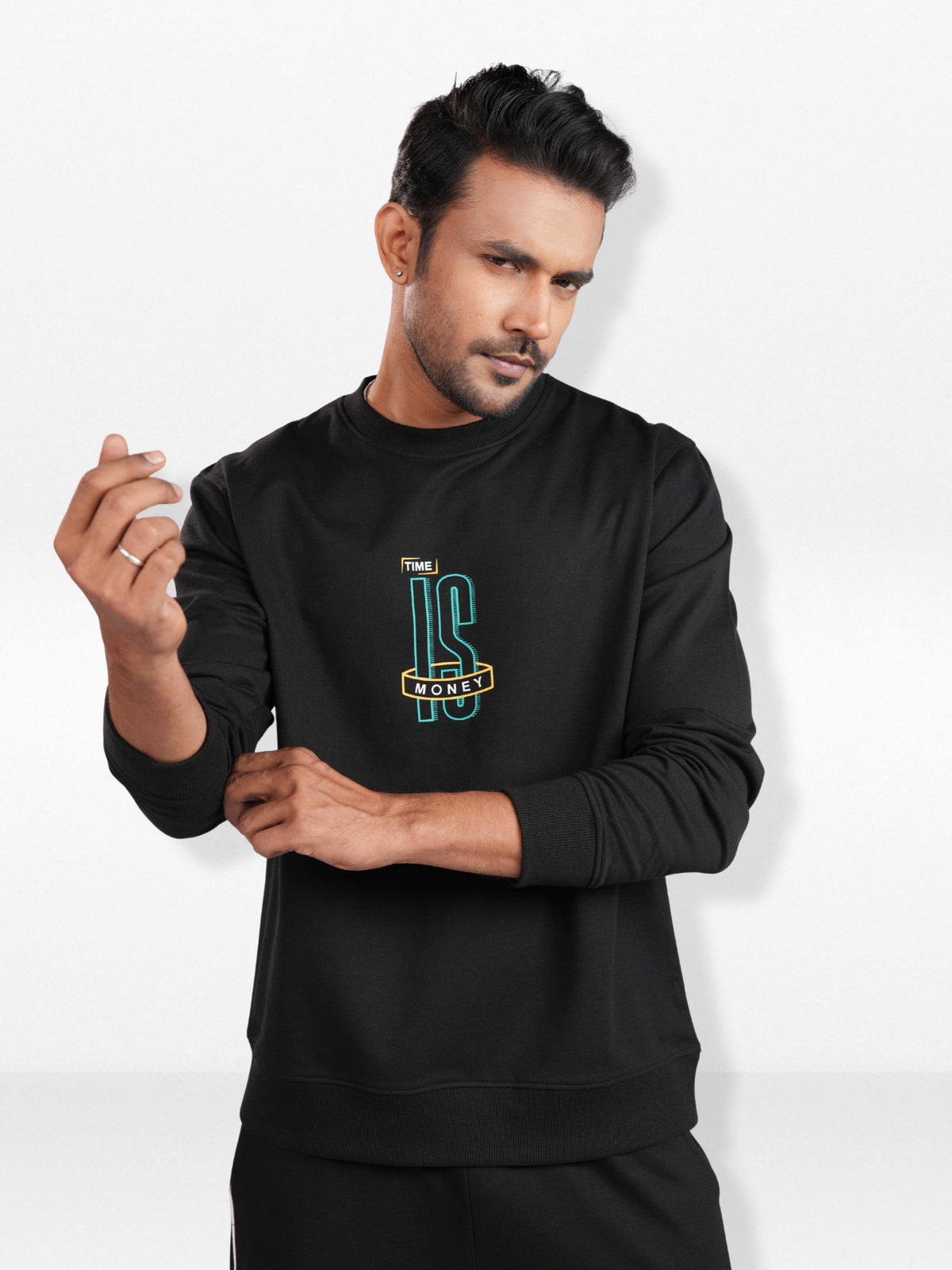 Men’sCrew Neck Sweatshirt Set – Long Sleeve Sweatshirt & Jogger Pants | Casual Everyday Comfort Wear