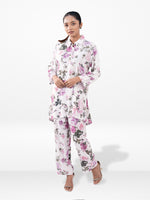 Women’s Floral Printed Co-Ord Set – Trendy 2 Piece Matching Top & Bottom Outfit