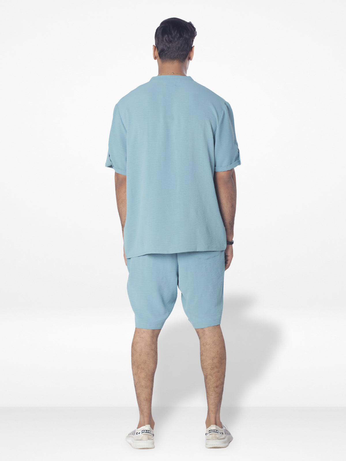 Men's Short Sleeve Short Pant Set| POP GREEN