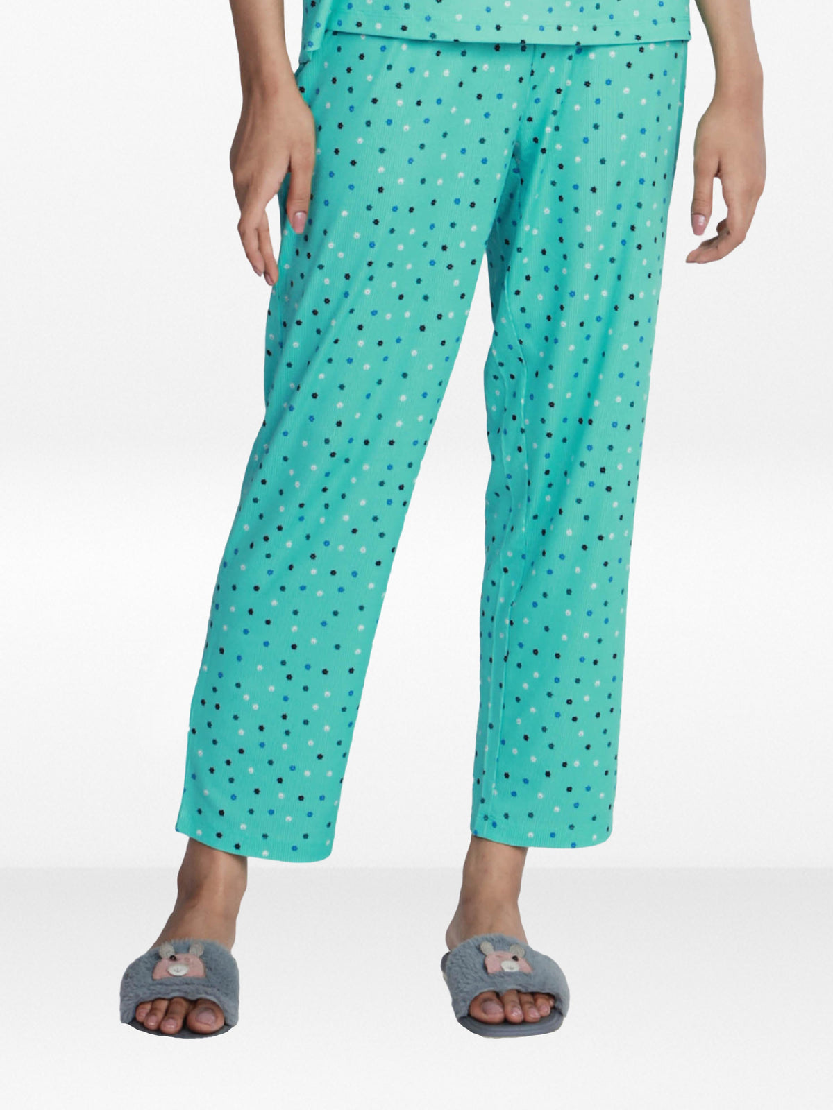 Women’s All Over Printed Lounge Pants | Soft Stretch Yummy Rib Fabric | Drawstring Waist Casual Sleepwear & Pajama Trousers - Florida
