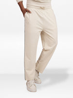 Men’s Straight Fit Joggers – Drawstring Waist Trousers | Casual Lounge Pants with Panel Design,