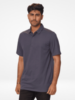 Men's Regular-Fit Mercerized Cotton Polo Shirt Oxford Blue