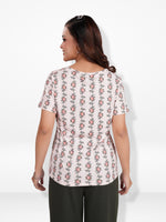 Women’s Regular Fit Crew Neck Tee Shirt – Short Sleeve All Over Print T-Shirt | Soft & Comfortable