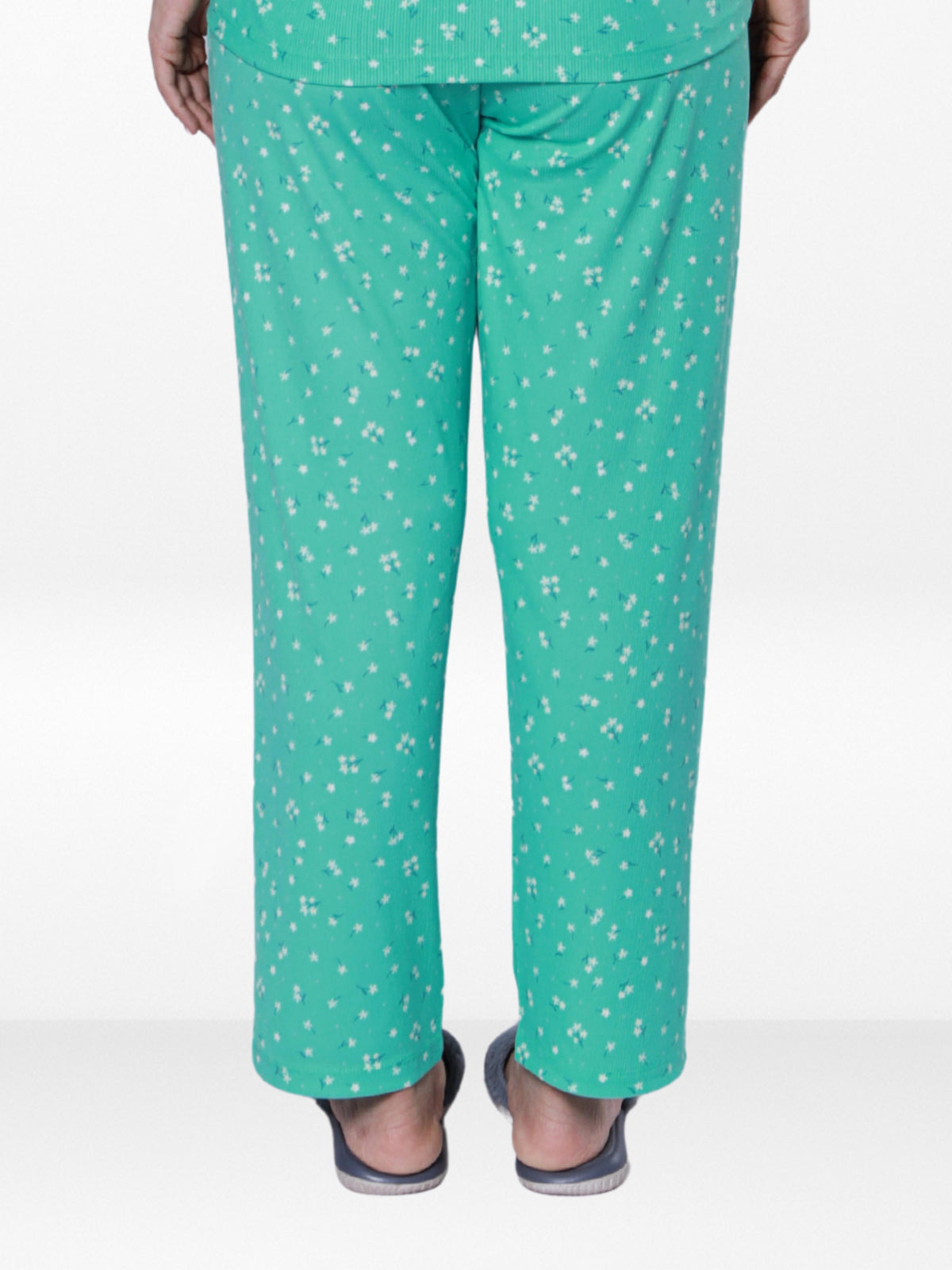 Women’s All Over Printed Lounge Pants | Soft Stretch Yummy Rib Fabric | Drawstring Waist Casual Sleepwear & Pajama Trousers - F.Florida