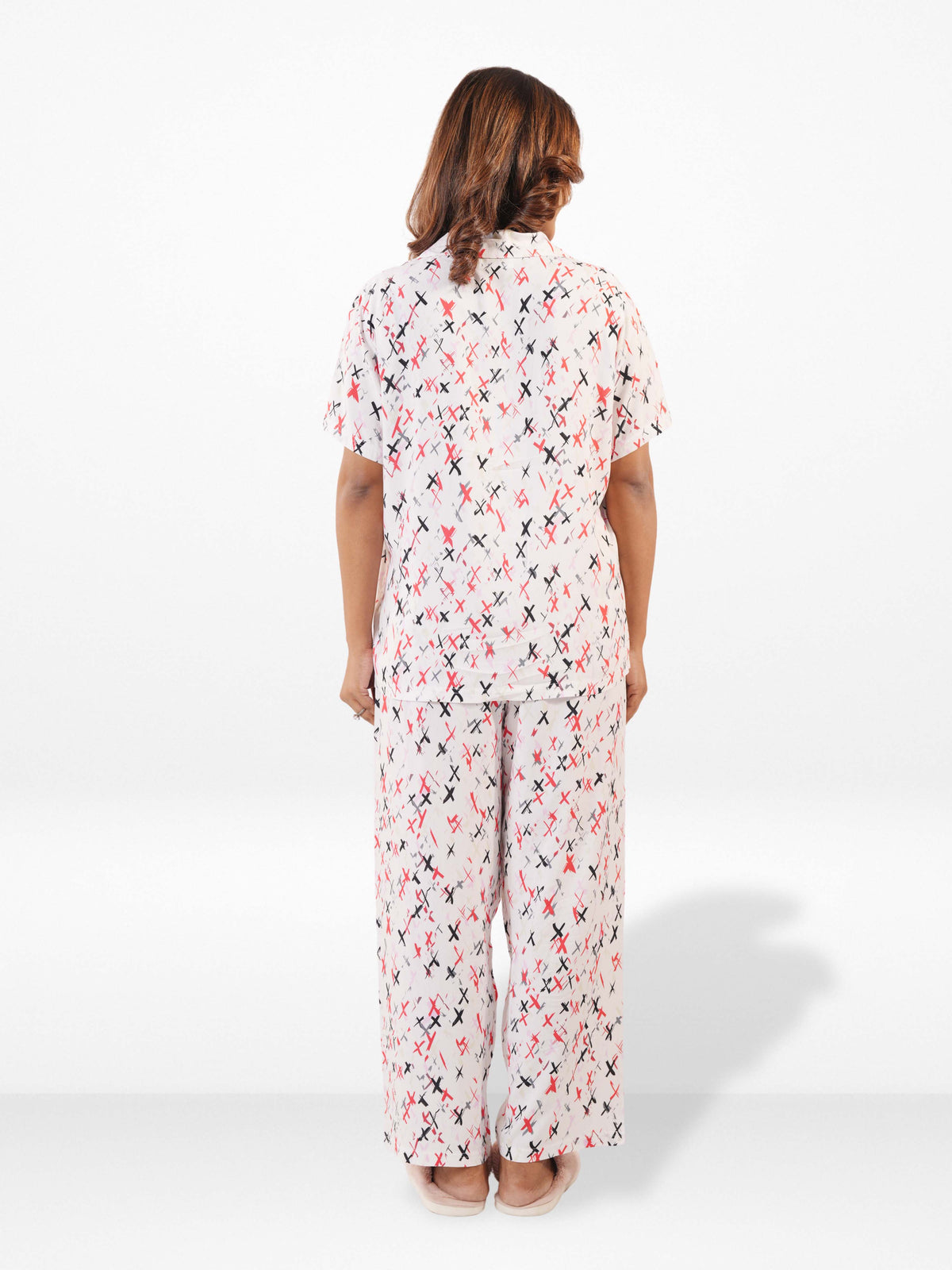 Women's All Over Printed PJ Set – 2 Piece Sleepwear Set | Soft Breathable Nightwear for Women