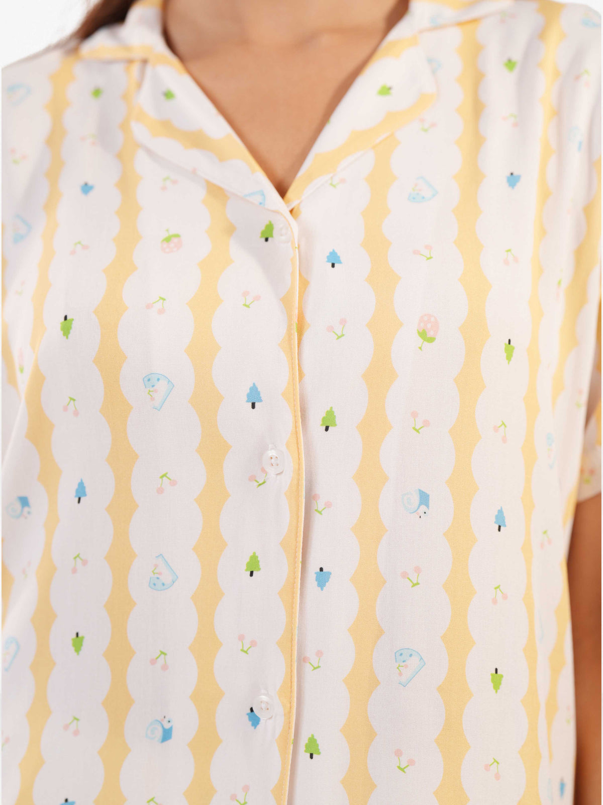 Women's All Over Printed PJ Set – 2 Piece Sleepwear Set | Soft Breathable Nightwear for Women