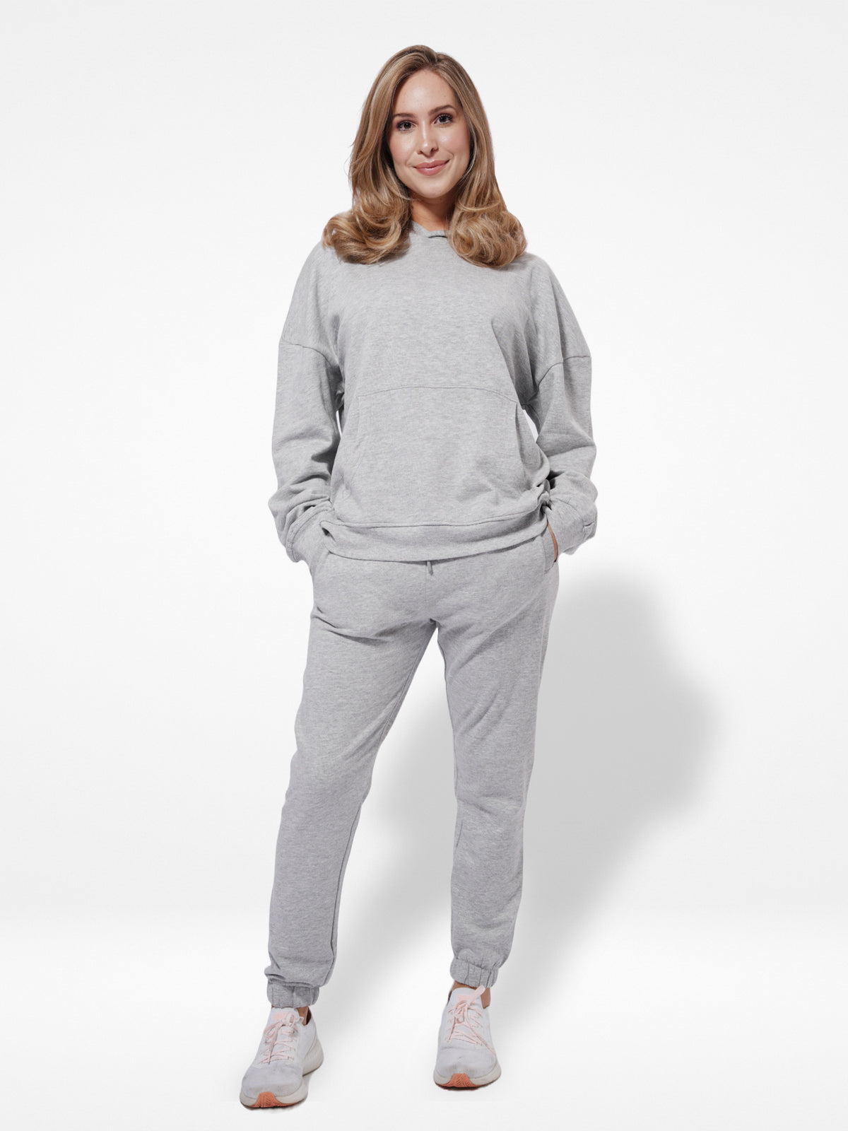 Women Hoodies Joggers Set on Cotton Fabric