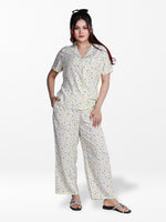 Women’s Short Sleeve Viscose Sleepwear Set – Notch Collar 2 Piece Pajama Outfit | Comfy Nightwear, Soft Summer Lounge Set for Women