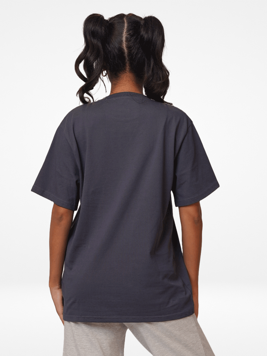 Women Cute Bear Print T-shirt with Short Sleeves and Round Neck