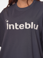 Women Graphics Logo Print T-shirt with Short Sleeves and Round Neck