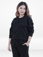 Women’s Two-Piece Sweatshirt Set – Long Sleeve Top & Jogger Pants, Comfortable & Stylish Lounge Wear