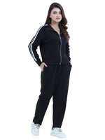 Women’s Zip-Through Jacket – High Collar, Regular Fit Long Sleeve Outerwear for Effortless Style & Comfort