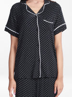 Women Printed Night Suit Set of Shirt & Pyjama, Night wear Dress