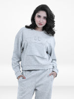 Women’s Two-Piece Sweatshirt Set – Long Sleeve Top & Jogger Pants, Comfortable & Stylish Lounge Wear