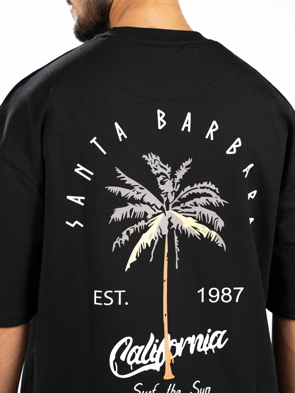Men’s Oversized Drop Shoulder Graphic T-Shirt – Short Sleeve Crew Neck Tee | Casual Streetwear Top with Front & Back Print
