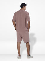 Men's Short Sleeve Shirt & Short Pant Set | Copper
