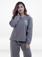 Women’s Fleece Winter Warm Sweatshirt & Jogger Set – Soft Brushed Fleece 2-Piece Set, Cozy Long Sleeve Top & Pants