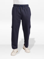 Men’s Cargo Jogger Pants – Straight Fit with Drawstring Waist | Casual Lounge Trousers with Modern Panel Detail