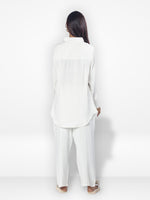 Women Solid Color Co-Ord Set| Long Sleeve| Off White