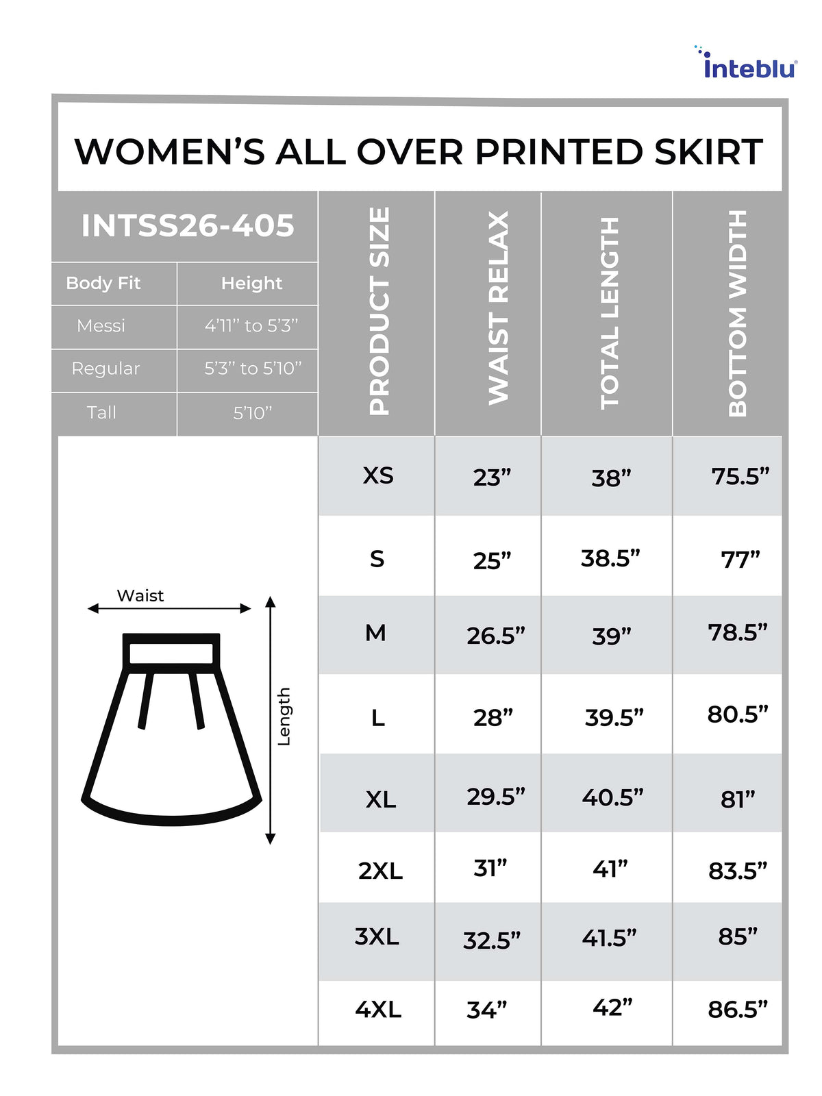 Women’s All Over Printed Maxi Skirt – Summer Pleated High Waist Casual Long Skirt