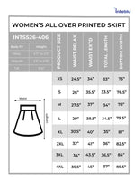 Women’s All Over Printed Maxi Skirt – Summer Pleated High Waist Casual Long Skirt