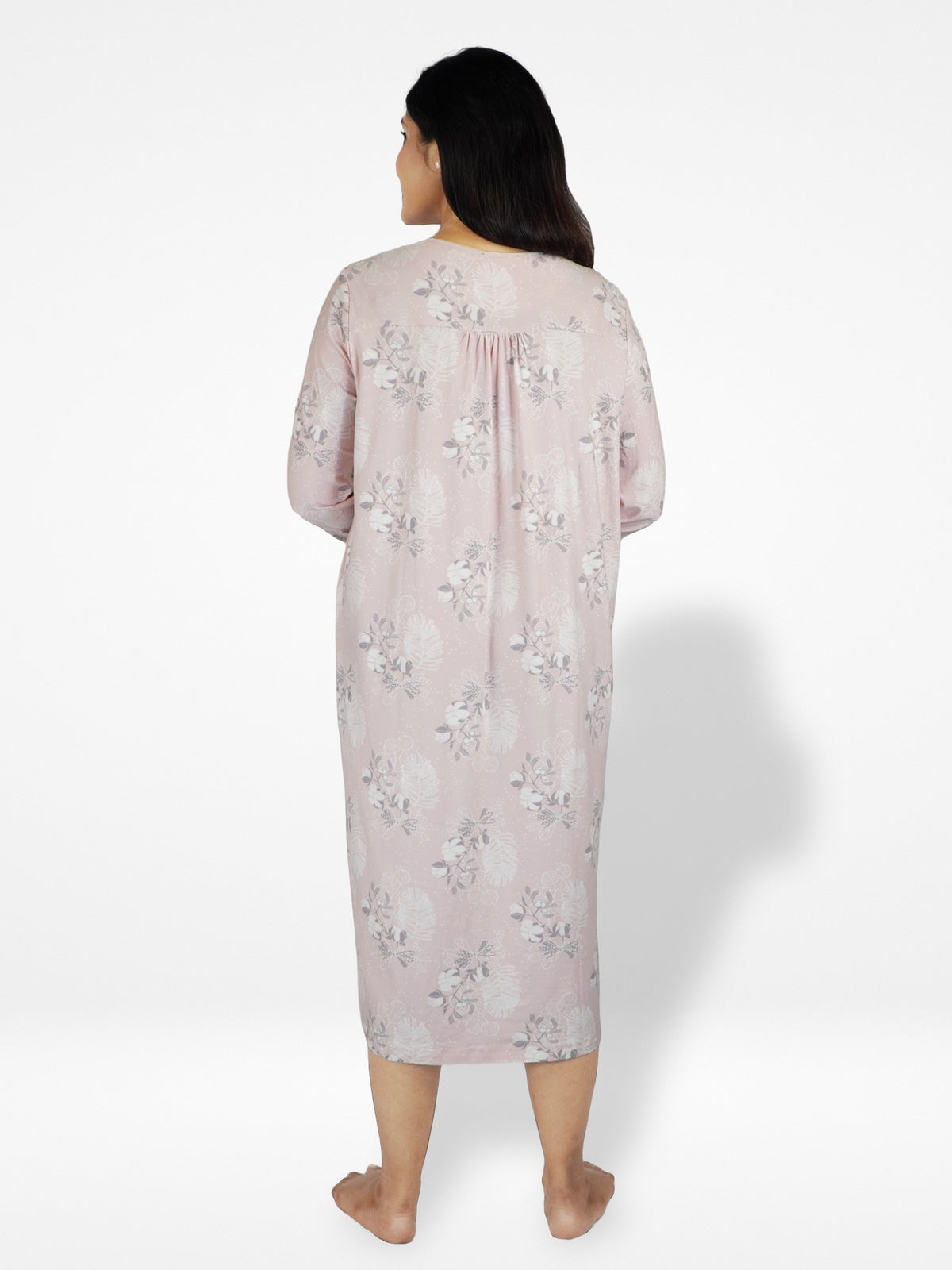 Women's Floral Print Nightdress with Yummy Fabrics
