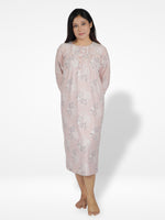 Women's Floral Print Nightdress with Yummy Fabrics