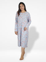 Women's Floral Print Nightdress with Yummy Fabrics