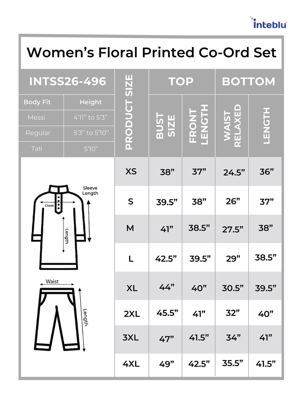 Women’s Floral Printed Co-Ord Set – Trendy 2 Piece Matching Top & Bottom Outfit