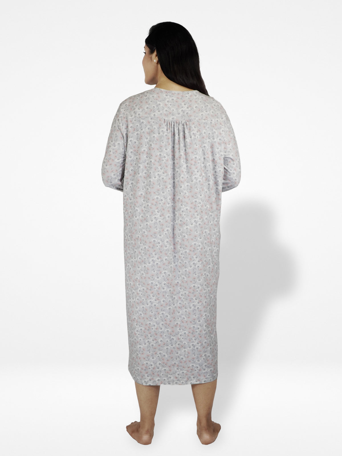 Women's Floral Print Nightdress with Yummy Fabrics