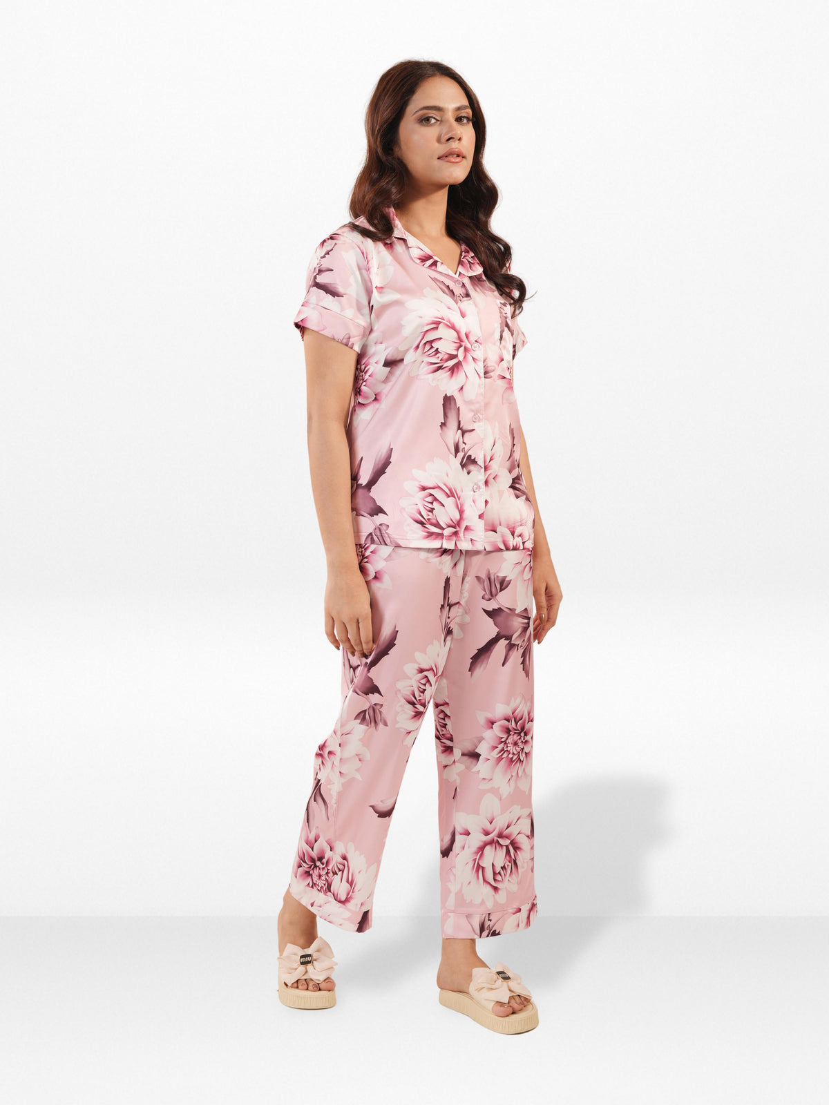 Women's All Over Printed PJ Set – 2 Piece Sleepwear Set | Soft Breathable Nightwear for Women
