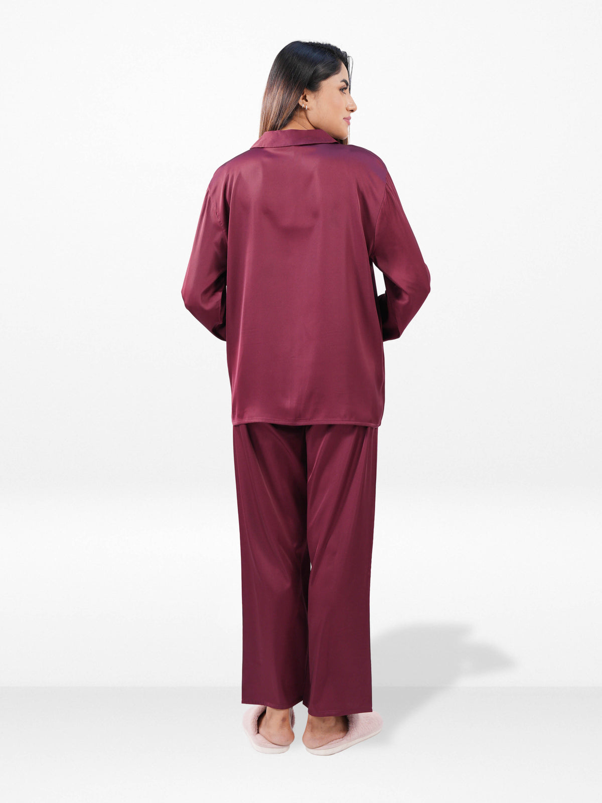 Women’s Luxury Satin Sleepwear Set – Bridal Party Pajama Outfit | Elegant Soft Silky Nightwear