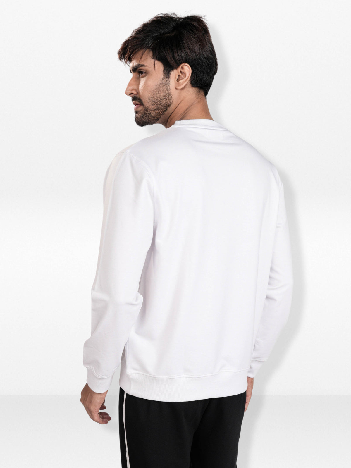 Men’s inteblu Graphic Crew Neck Sweatshirt –Long Sleeve | Casual Everyday Comfort Wear