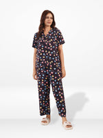 Women's All Over Printed PJ Set – 2 Piece Sleepwear Set | Soft Breathable Nightwear for Women