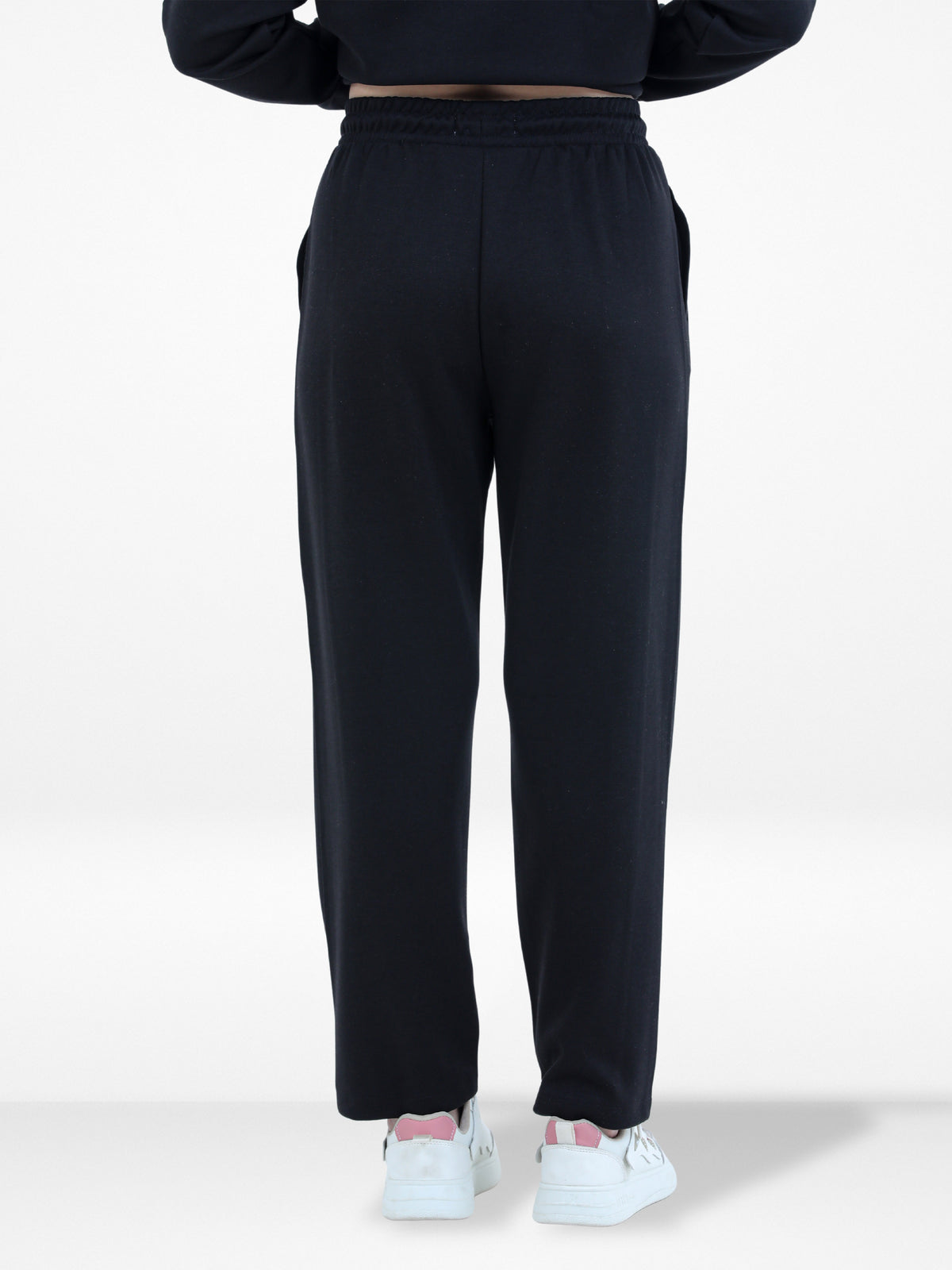 Women’s Baggy Wide Leg Sweatpants –Straight Pants , Drawstring Waist, Two Side Pockets | Cozy Winter Lounge & Activewear