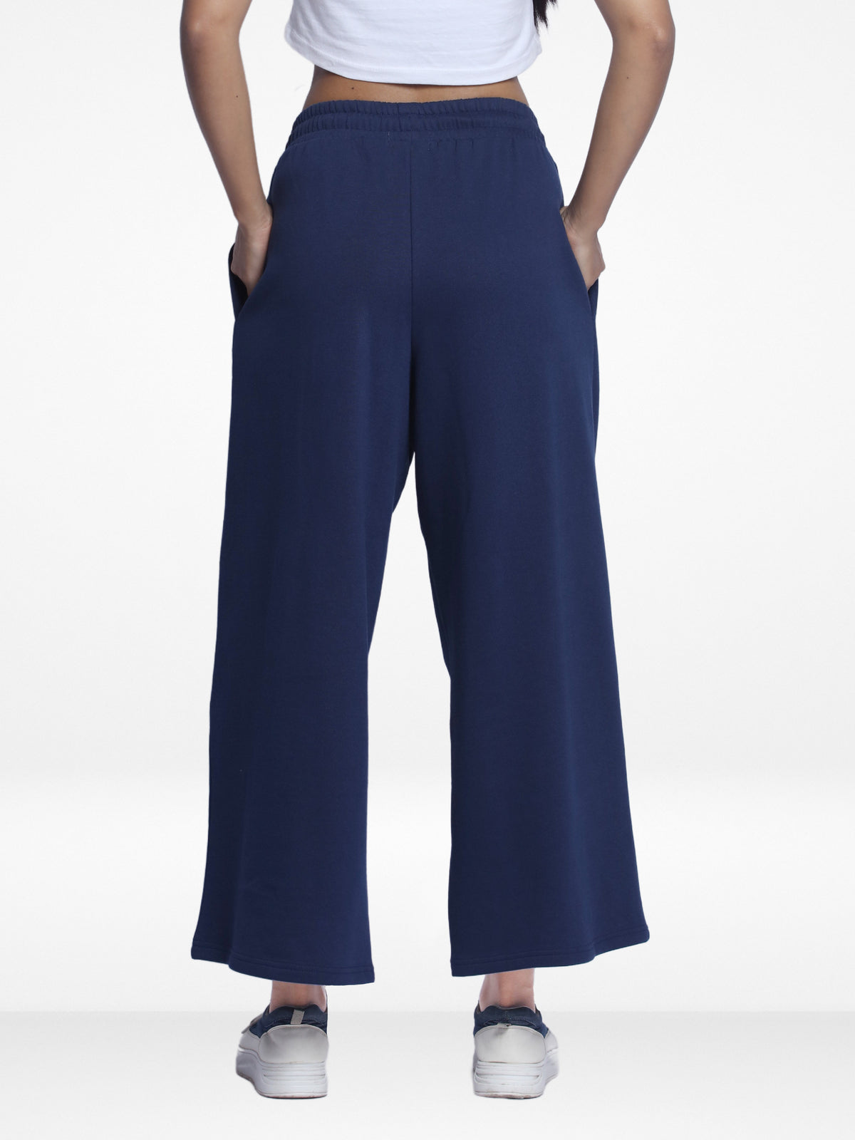 Women Wide Leg Flowy Palazzo Pants Loose fit Casual Lounge Trousers