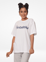 Women Graphics Logo Print Cotton T-shirt