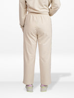 Women’s Flowy Pants – Elasticated Waist with Adjustable Drawcord | Contrast Side Stripe Athletic Trousers, Casual Comfortable Trousers