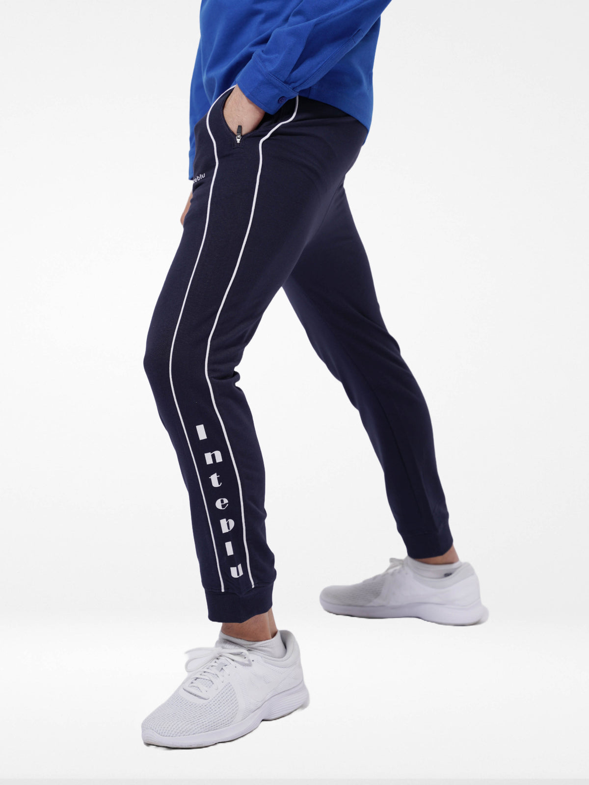 Men's Cotton Terry Joggers Side Print