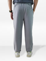 Men’s Relaxed Fit Trousers – Elastic Waist with Drawstring, Casual Pants with Fake Fly & Side Pockets ,Comfortable Everyday Wear