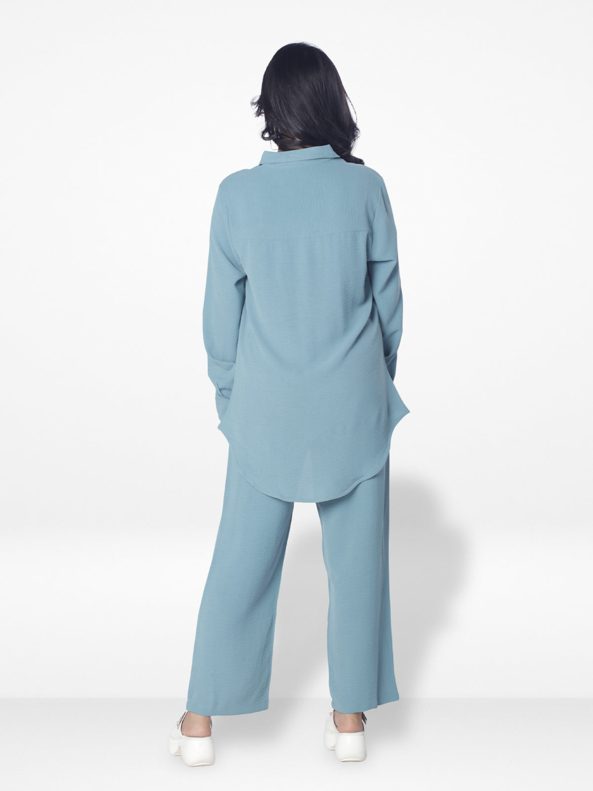 Women Solid Color Co-Ord Set| Long Sleeve| Pop Green