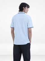 Men's Reguler-Fit Cotton Pique Polo Shirt100% Cotton Casual Top | Tipped Collar & Sleeves | Three-Button Placket | Smart Everyday Wear