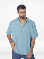 Men's Relaxed-Fit Half-Sleeve Casual Shirt| POP GREEN