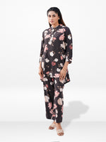 Women’s Floral Printed Co-Ord Set – Trendy 2 Piece Matching Top & Bottom Outfit